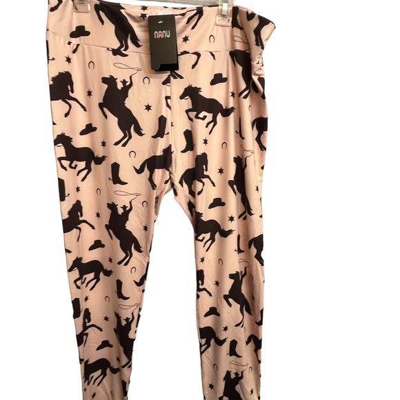 NWT Nanu Ladies lounge pants size 2X (fits small) waist is 18” flat 31” length - Picture 6 of 6